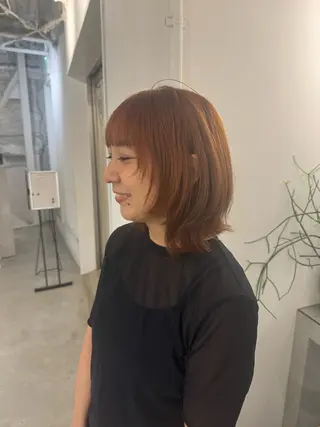 セミロング 新宿/顔周りカット +レイヤー=しずく♩のヘアスタイル