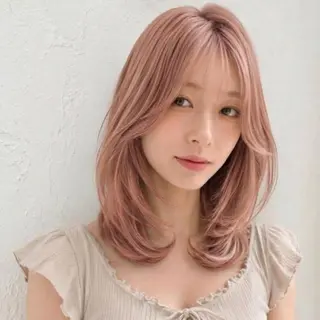 セミロング インナーカラー◆ ダブルカラー◆ 上原のヘアスタイル