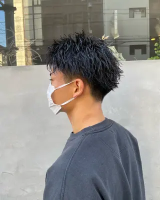 ミディアム メンズ CHIRU hair salonのヘアスタイル