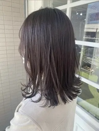 セミロング カラー ヘアアレンジ パーマ ヘアケア特化型サロン newi 梅田のヘアスタイル