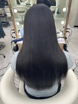 ロング 髪質改善/はるみ🌙 赤み消しカラーのヘアスタイル