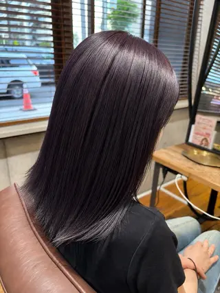 セミロング カラー 🌊インナーカラー 🐬櫻井海星のヘアスタイル