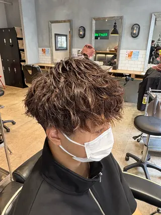 ショート パーマ メンズ 清水 men'sパーマ特化のヘアスタイル