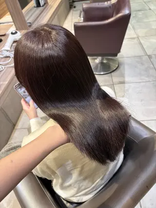 ロング ｶﾉ /暖色カラー/ バタフライレイヤーのヘアスタイル