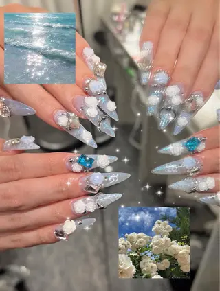 ネイル Sora  Nail 長さ出し専門店のネイルデザイン