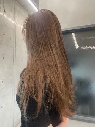 ロング カラー 小澤 わかなのヘアスタイル