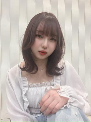ミディアム カラー 平田 一成のヘアスタイル
