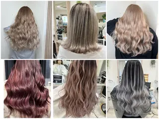セミロング カラー KR2S× 亜以加のヘアスタイル
