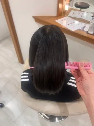 ミディアム パーマ 縮毛矯正🫧/ 武笠 友香🤍のヘアスタイル