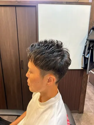 ショート パーマ メンズ 林 聖也のヘアスタイル