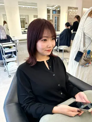 ロング カラー NANO/ ブリーチ×レイヤーのヘアスタイル