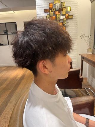 パーマ メンズ 佐藤 宰 OZ桑野店のヘアスタイル