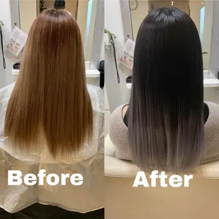ロング カラー 柳川 玲也のヘアスタイル