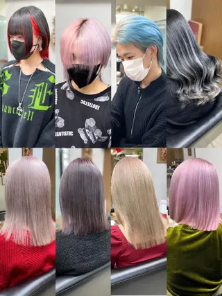 カラー yasuハイトーン/ デザインカラーのヘアスタイル