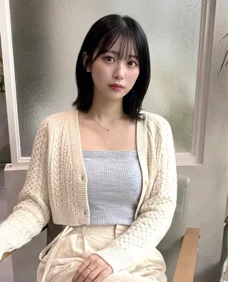 ミディアム 似合わせ特化/ itta𓂃🫧‪のヘアスタイル