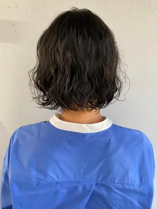 ショート カラー パーマ ボブ / オージュア 🌸Mikuのヘアスタイル