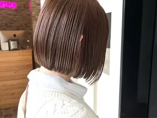 ショート カラー ヘアカラー&縮毛矯正 STAR☆RIVERのヘアスタイル