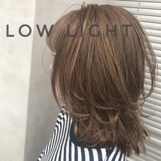 ミディアム カラー YU-KA ✂︎Rico.のヘアスタイル