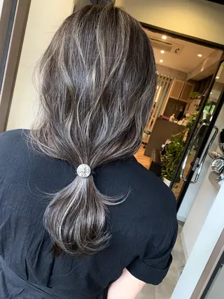 セミロング カラー 髪質改善will hairdesignのヘアスタイル