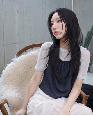セミロング pia 薬院のヘアスタイル