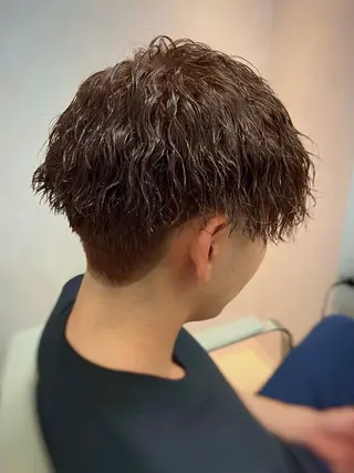ミディアム カラー パーマ メンズ TOON 川崎店 👫🏼橋本貴志のヘアスタイル