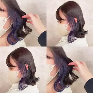 カラー 渋谷:インナーカラー ／🍒エリカ🍒のヘアスタイル