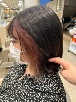 ミディアム カラー 暖色/ブリーチカラー 🎀 M i k uのヘアスタイル