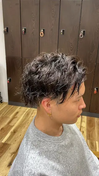 メンズ YASUHIRO グレージュ/メンズのヘアスタイル