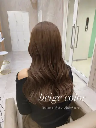 セミロング カラー ヘアアレンジ 赤み消し🫧韓国ヘア 🫧藤岡誠也のヘアスタイル