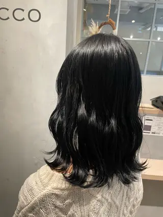 セミロング ROCCO アイナ/ レイヤー透明感カラーのヘアスタイル