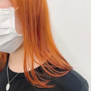 セミロング カラー 縮毛矯正WATARU 髪質改善 レイヤーのヘアスタイル