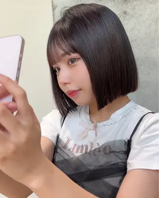 ショート shion 透明感カラーのヘアスタイル