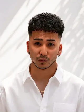 ショート パーマ メンズ 宮崎 陽樹のヘアスタイル