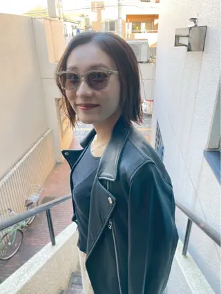 ミディアム カラー kaito /都立大学herのヘアスタイル