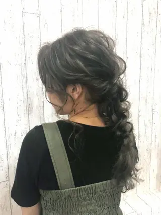 ロング ヘアアレンジ カラー キッズ HIME. **ヒメドットのヘアスタイル