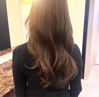 ロング カラー Ako  カット・ 縮毛矯正モデル募集のヘアスタイル