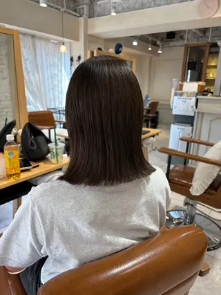 ミディアム 【ボブ/暖色カラー】 nanohaのヘアスタイル
