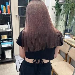ロング カラー 縮毛/透明感カラー Mariamu🫧のヘアスタイル
