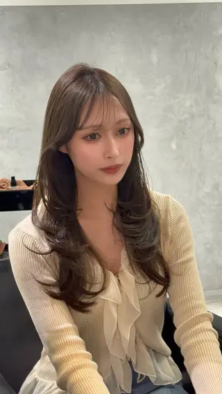ロング 透明感カラー🇰🇷 レイヤー✨桑原 研太のヘアスタイル