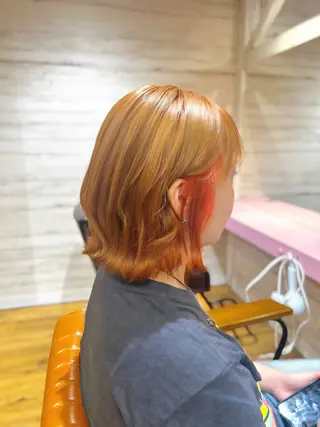 ショート カラー 【暗染めカラー】 【暖色カラー】圭真のヘアスタイル
