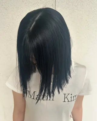 ミディアム カラー 田中 遥陽のヘアスタイル