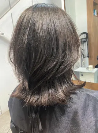 ミディアム 似合わせレイヤー 阿波座/ふじむらのヘアスタイル