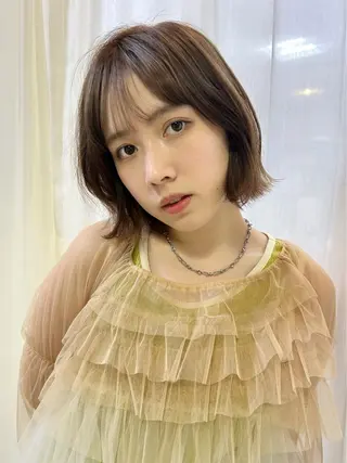 ショート eMu透明感カラー ちゅる髪yuki✩のヘアスタイル