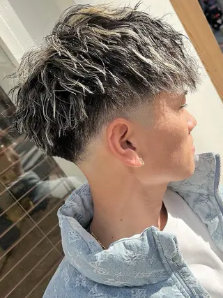 ショート メンズパーマ メンズカットYUKIのヘアスタイル