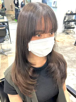 ロング カラー 🎀暖色カラー🎀 ♡yurika♡のヘアスタイル