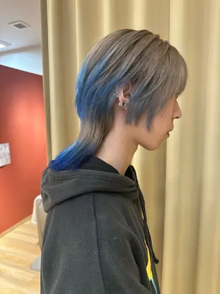 ミディアム カラー メンズ and fine ほりのヘアスタイル