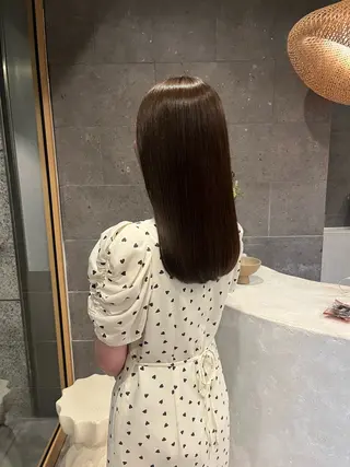 セミロング カラー 平尾美容室 高宮美容室/綜一郎のヘアスタイル
