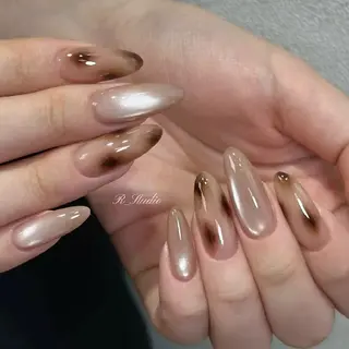 ネイル ネイル💕& まつ毛パーマのネイルデザイン