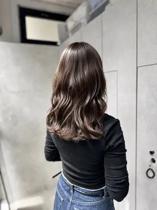 セミロング 暖色/グレージュ 髪質改善SOMAのヘアスタイル