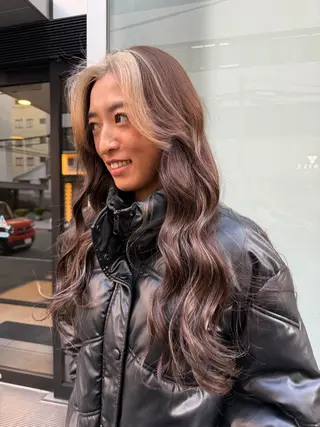 ロング カラー 渚音 nanoのヘアスタイル